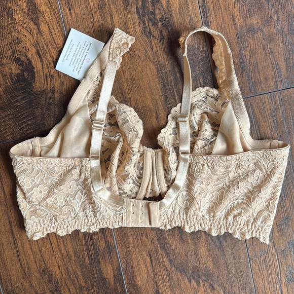 Smart & Sexy 42DD Women's Lace Underwire Bra nude NWT (K6) - Picture 4 of 6